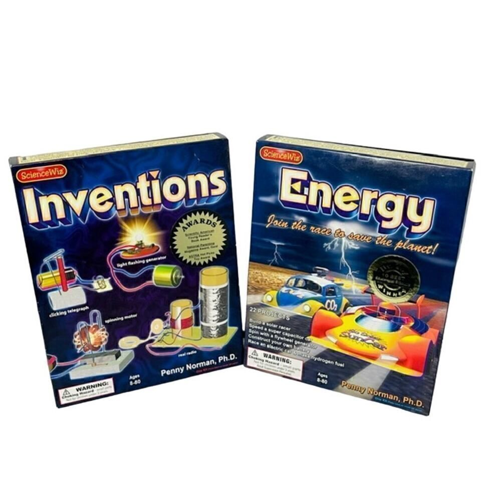 Lot of 2 books Energy and Inventios by Penny Norman-"Educational Home Schooling"